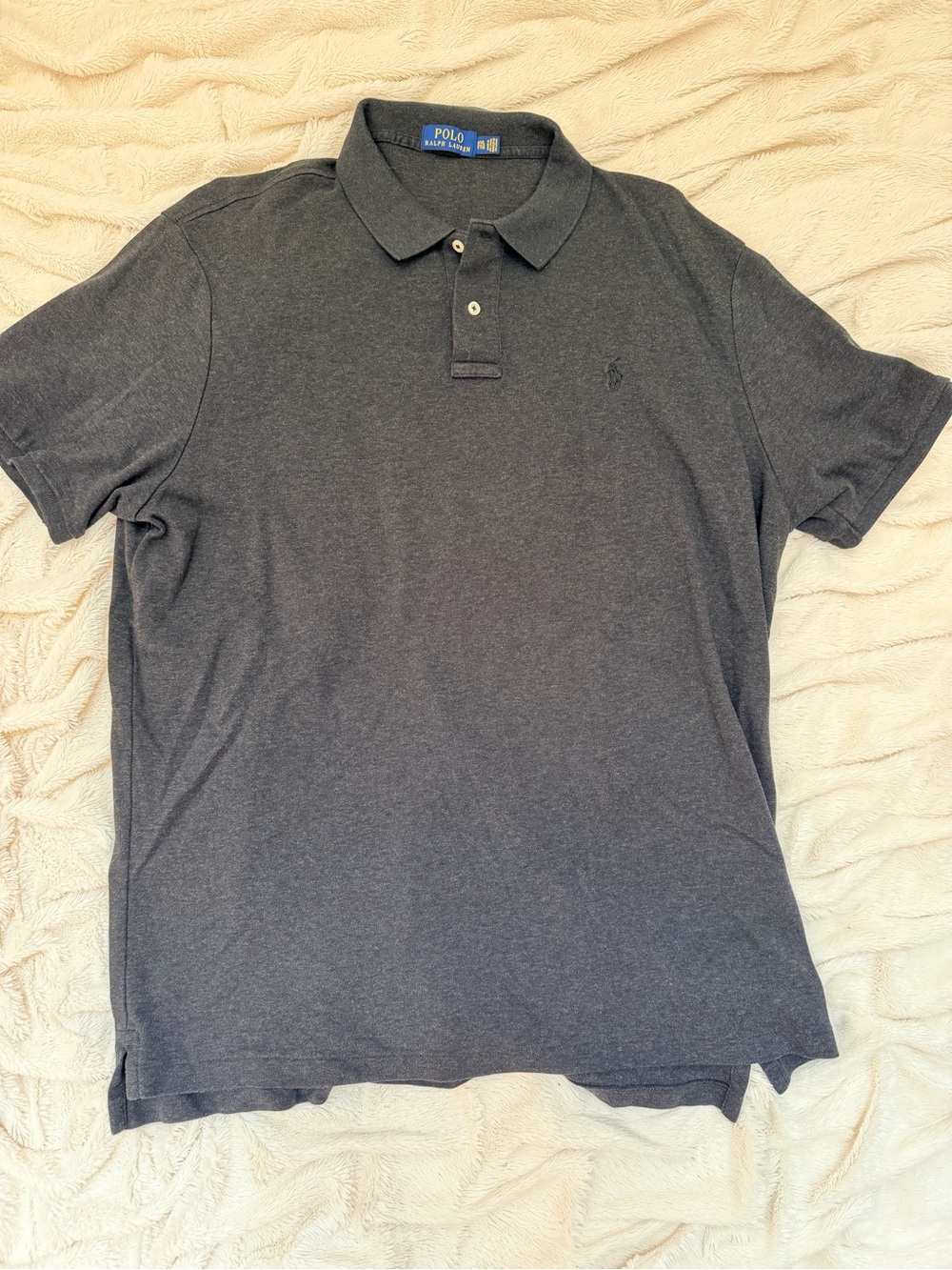 Polo Ralph Lauren short sleeve polo shirt men’s Sz XXL grey - Picture 3 of 5
